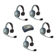 Eartec HUB5S - 5 Person System with 5 Single Wireless Communication Headsets and 1 HUB Mini Base Transceiver