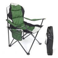 Earth AOTOMIO Folding Camping Chair Portable Outdoor Fishing Beach Chair with Cup Holder for Hunting and Hiking, Supports 280LBS.