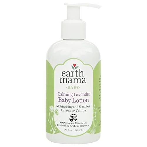  [아마존베스트]Earth Mama Calming Lavender Baby Lotion with Organic Calendula, 8-Fluid Ounce