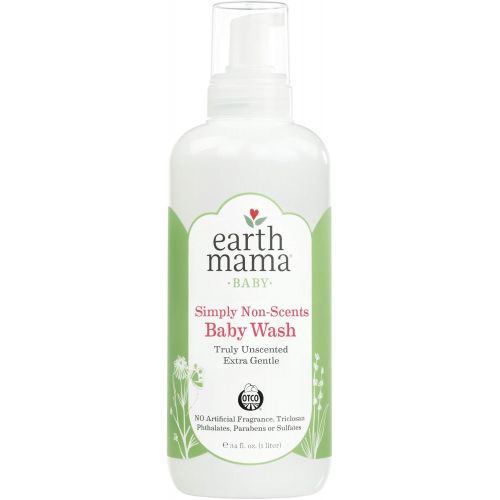  [아마존베스트]Earth Mama Simply Non-Scents Baby Wash Gentle Castile Soap for Sensitive Skin, 34-Fluid Ounce