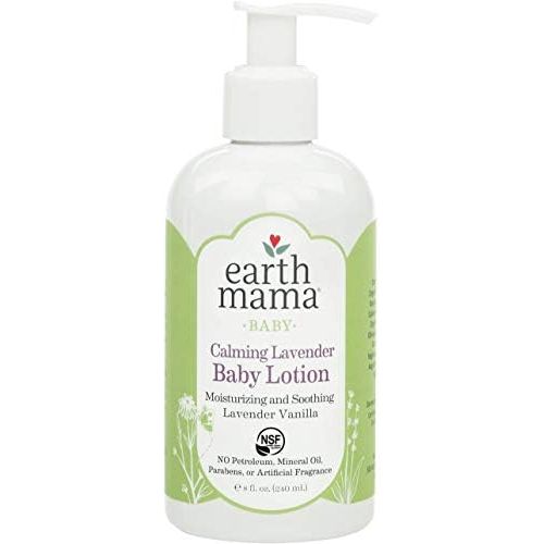  Earth Mama Calming Lavender Baby Lotion with Organic Calendula, 8-Fluid Ounce