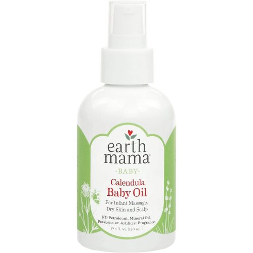  Earth Mama Calendula Baby Oil for Infant Massage 4-Fluid Ounce