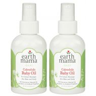 Earth Mama Calendula Baby Oil, 4-Fluid Ounce (2-Pack)