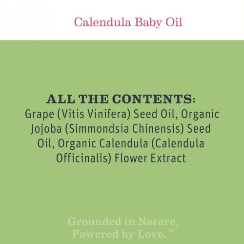 Earth Mama Calendula Baby Oil, 4-Fluid Ounce (2-Pack)