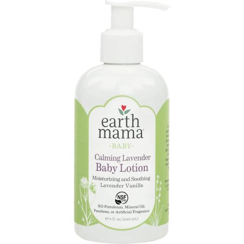  Earth Mama Calming Lavender Baby Lotion with Organic Calendula, 8-Fluid Ounce