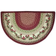 Earth Rugs 32-390 Cranberries Slice Rug, 18-Inch by 29-Inch, Burgundy/Croeme/Green