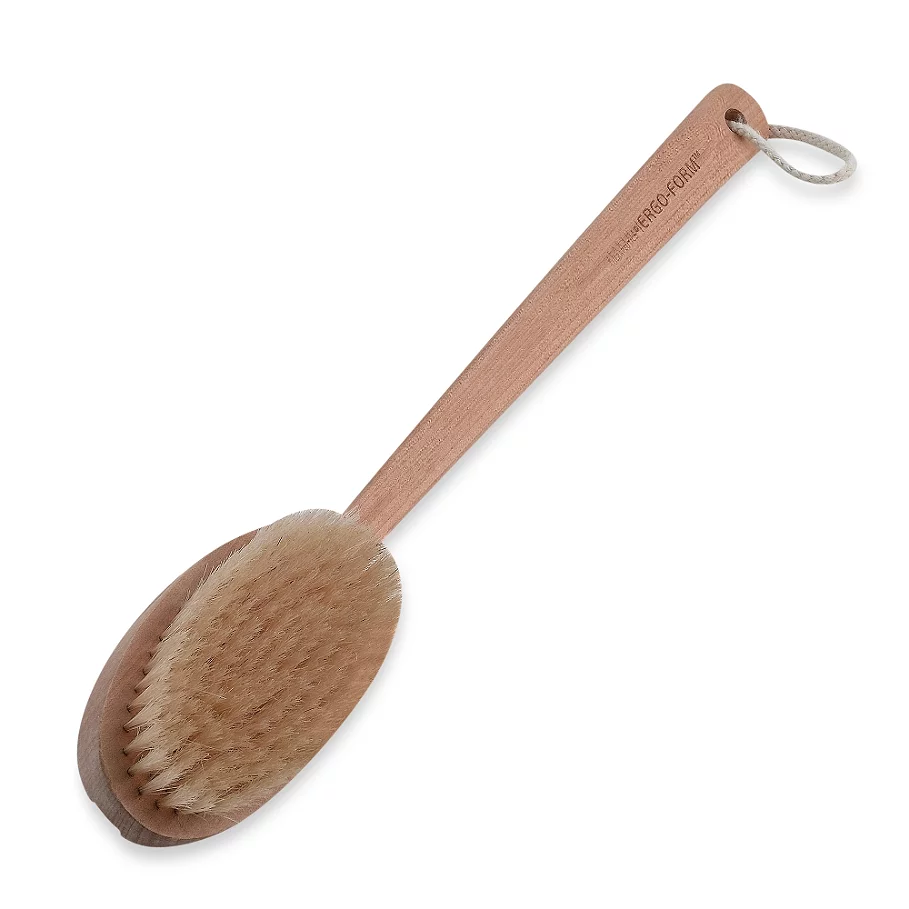  Earth Therapeutics Far-Reaching Natural Bristle Back Brush with Ergo Grip