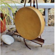 Etsy 10" Elk Hide Hand Drum Native American Made William Lattie Cherokee comes w/ Certificate of Authenticity FREE US SHIPPING
