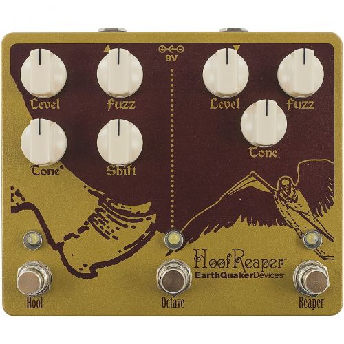  EarthQuaker Devices},description:The Hoof Reaper features EarthQuaker Devices popular Hoof and Tone Reaper fuzz pedals in one handy enclosure with the added bonus of an old school