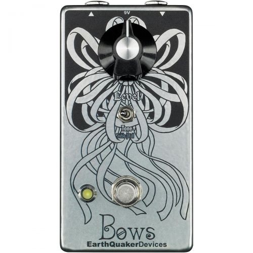  EarthQuaker Devices},description:The Bows is a Germanium preamp designed around a rare NOS OC139 black glass transistor. For being a little one-knobber, the Bows wears many hats. R