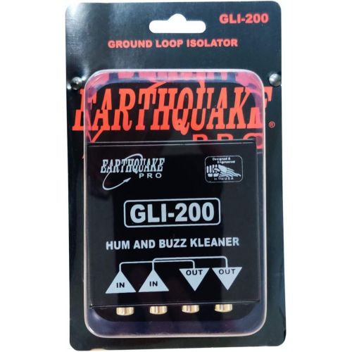  Earthquake Sound GLI-200 Hum and Buzz Kleaner 600 Ohm RCA in/Out Ground Loop Isolator