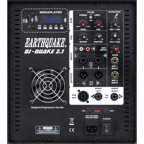  Earthquake Sound DJ-Quake P12 12-inch 1000-Watt Passive Subwoofer