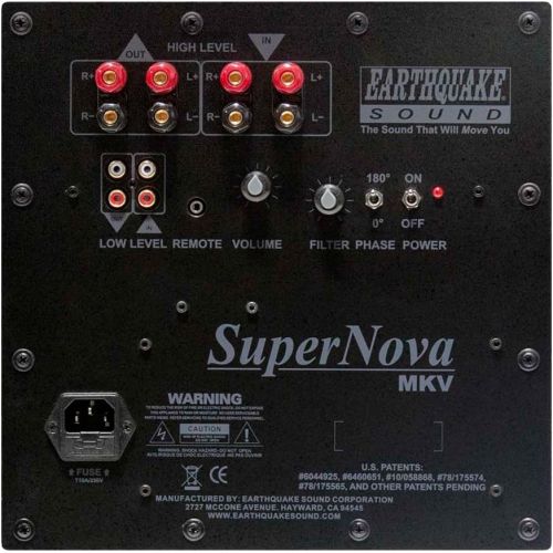  Earthquake Sound Supernova MKV-12 12-inch Powered Subwoofer (Piano Black, Single)