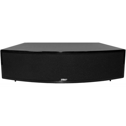  Earthquake Sound Titan Theia Curved Cabinet Center Channel Speaker, Single - Piano Black