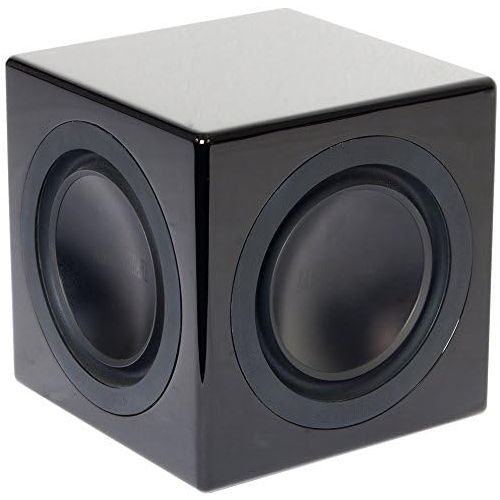  Earthquake Sound MiniMe-P63 Compact 6.5-inch Powered Subwoofer with Dual Passive Radiators, Piano Black