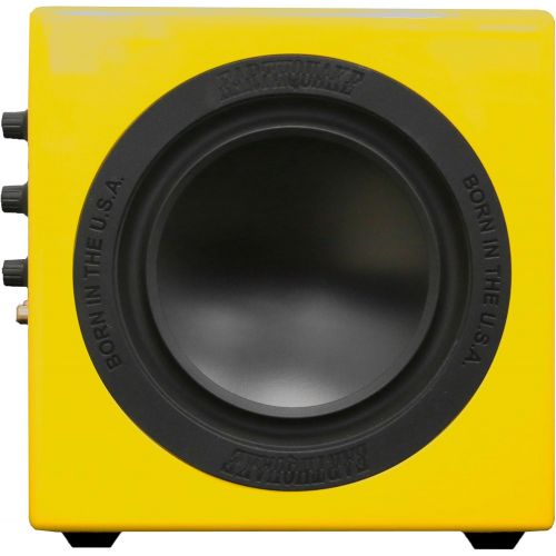  Earthquake Sound MiniMe-P63 Compact 6.5-inch Powered Subwoofer with Dual Passive Radiators, Piano Black