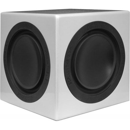  Earthquake Sound MiniMe-P63 Compact 6.5-inch Powered Subwoofer with Dual Passive Radiators, Piano Black