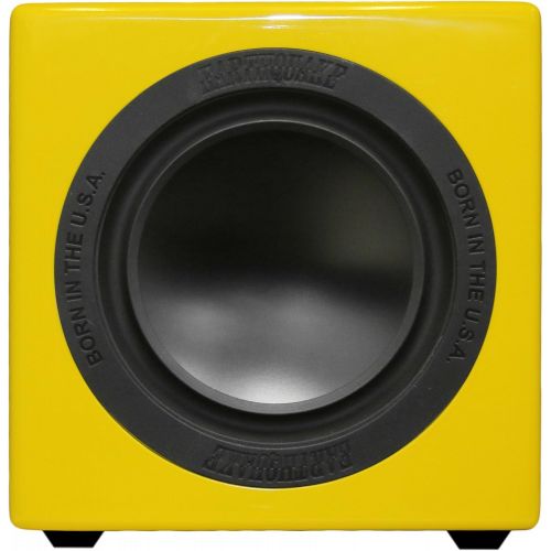  Earthquake Sound MiniMe-P63 Compact 6.5-inch Powered Subwoofer with Dual Passive Radiators, Piano Black