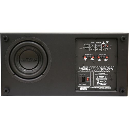  Earthquake Sound CP8 Couch Potato Slim 8-Inch Subwoofer (Black Laminate, Single)