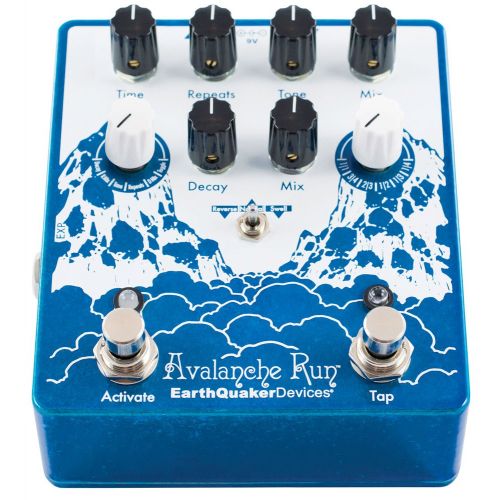  Earthquaker Devices EarthQuaker Devices Avalanche Run V2 Stereo Reverb & Delay with Tap Tempo Guitar Effects Pedal