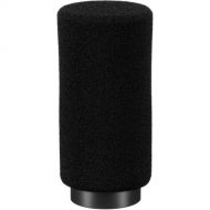 Earthworks Broadcast Foam Windscreen with Windscreen Adapter for ETHOS Microphone (Matte Black Connector)