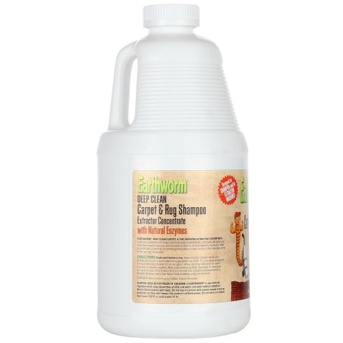  Earthworm Deep Clean Carpet & Rug Shampoo Extractor Concentrate - Natural Enzymes, Safer for...