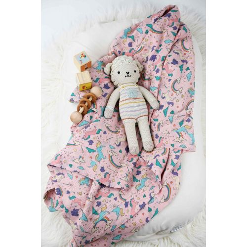  Earthy Organic Muslin Baby Toddler Blanket Swaddle 100% Organic Cotton (Athena - 2 Layer, 48 x 48)