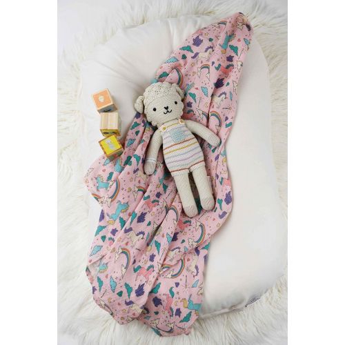  Earthy Organic Muslin Baby Toddler Blanket Swaddle 100% Organic Cotton (Athena - 1 Layer, 48 x 48)