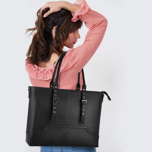  [아마존 핫딜]  [아마존핫딜]Laptop Tote Bag,15.6 Inch Laptop Bag for Women Durable Shoulder Bag Handbags with Thick Shockproof Compartment for Business by EaseGave