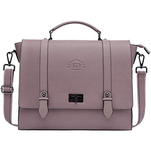  [아마존베스트]EaseGave Briefcase for Women, 15.6 17 Inch Laptop Bag Business Work Bag Crossbody Bags College Satchel Purse with Professional Padded Compartment for Tablet Notebook Ultrabook, purple