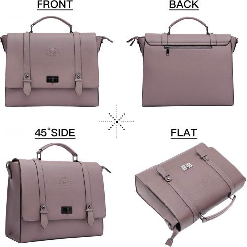  [아마존베스트]EaseGave Briefcase for Women, 15.6 17 Inch Laptop Bag Business Work Bag Crossbody Bags College Satchel Purse with Professional Padded Compartment for Tablet Notebook Ultrabook, purple