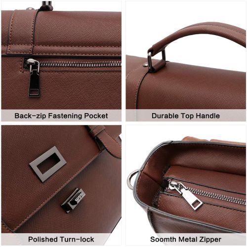  [아마존베스트]EaseGave Laptop Bag,15.6 Inch Women Laptop Briefcases Business Laptop Shoulder Bags Structured Work Tote Bag with Professional Padded Compartment for Tablet Notebook Ultrabook