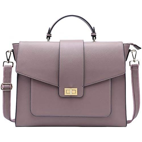  [아마존베스트]EaseGave 17 Inch Messenger Bag for Women,Professional Briefacse Work Bag Spacious Computer Bags for Work Business Travel,purple-17Inch