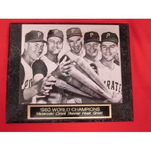  East Coast Trophies & Awards LLC 1960 Pirates Sluggers Engraved Collector Plaque #1 w/8x10 Photo World Series Champions