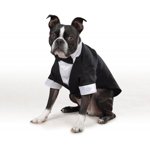  East Side Collection Yappily Ever After Grooms Tuxedo for Dogs, 8 XXS