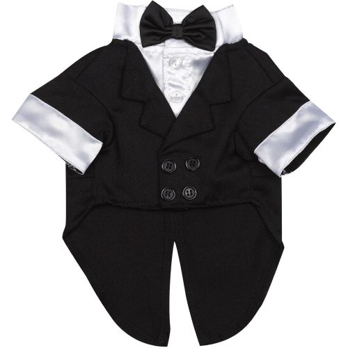  East Side Collection Yappily Ever After Grooms Tuxedo for Dogs, 8 XXS