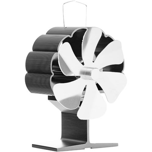  EastMetal Stove Fan with 6 Blade, Upgrade Fireplace Fan, Mini Size Heat Powered Stove Top Fan, Eco Friendly Heat Circulation Efficient Heat Distribution, for Wood/Log Burner/Stove/