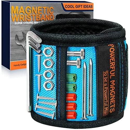  [아마존베스트]EastPin Gifts for Men, Magnetic Wristband,Unique Gift for Dad,Hasband,Him Tool Wrist Magnet, Gadgets for Men Upgrade Super Strong Magnets for Holding Screws, Tools, Nails, Drill Bits, Tool