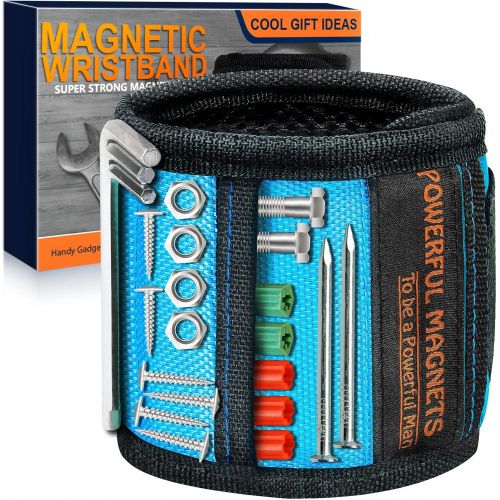  [아마존베스트]EastPin Gifts for Men, Magnetic Wristband,Unique Gift for Dad,Hasband,Him Tool Wrist Magnet, Gadgets for Men Upgrade Super Strong Magnets for Holding Screws, Tools, Nails, Drill Bits, Tool