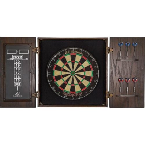  EastPoint 18-inch Redington Bristle Dartboard and Cabinet Set