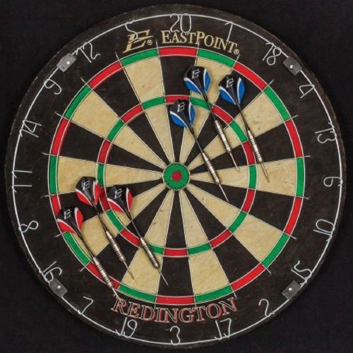  EastPoint 18-inch Redington Bristle Dartboard and Cabinet Set