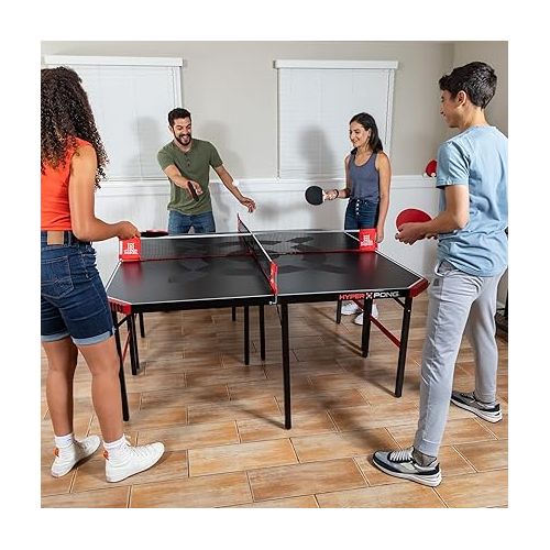  EastPoint Sports Hyper Pong 4-Way Table Tennis - Four Square Ping Pong Mashup Fun for The Whole Family