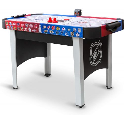  EastPoint Sports 48 Mid-Size NHL Rush Indoor Hover Hockey Game Table; Easy Setup, Air-Powered Play with LED Scoring, Black