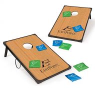 EastPoint Sports Cornhole Game Set Bean Bag Toss MDF - 2 W x 3 L - Built-In Storage, Convenient Carry Handles and 8 Premium Bean Bags