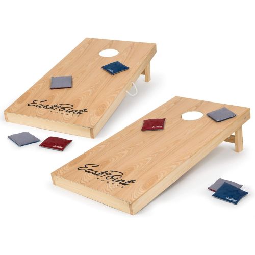  EastPoint Sports 2 x 4 Foot Cornhole Outdoor Game Set Contains 2 Boards and 8 Bags