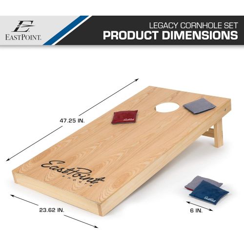  EastPoint Sports 2 x 4 Foot Cornhole Outdoor Game Set Contains 2 Boards and 8 Bags