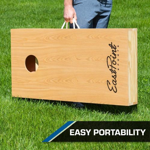  EastPoint Sports 2 x 4 Foot Cornhole Outdoor Game Set Contains 2 Boards and 8 Bags