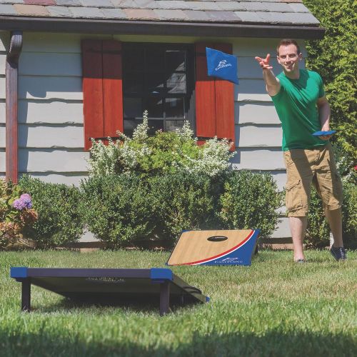  EastPoint Sports Cornhole Game Set Bean Bag Toss MDF - 2 W x 3 L - Built-In Storage, Convenient Carry Handles and 8 Premium Bean Bags