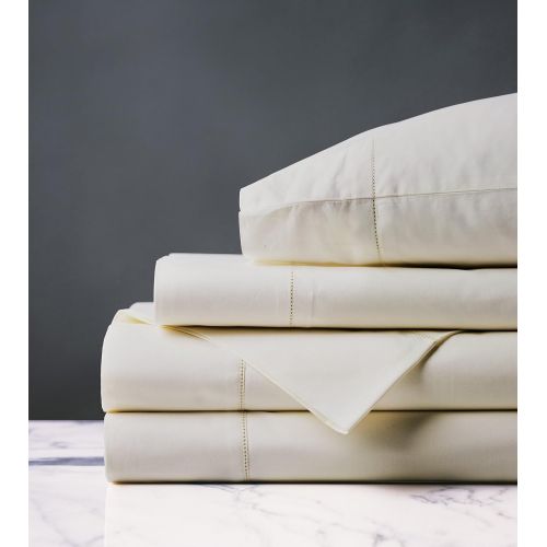  Eastern Accents Muir Luxury Egyptian Cotton Sheet Set Queen Ivory