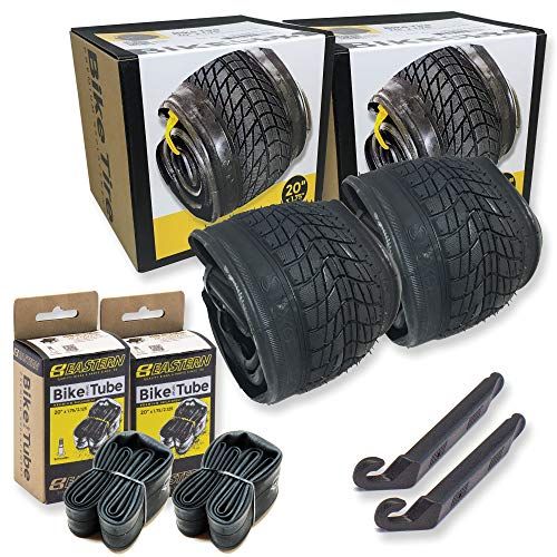  Eastern Bikes 20 Inch Bike Tire Packages for Kids and BMX Tires. Fits 20x1.75 Bike Tube, Tire, Rims, Front or Rear Wheels. Includes Tire Tools. with or Without Tubes. 1 Pack or 2 P